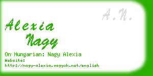 alexia nagy business card